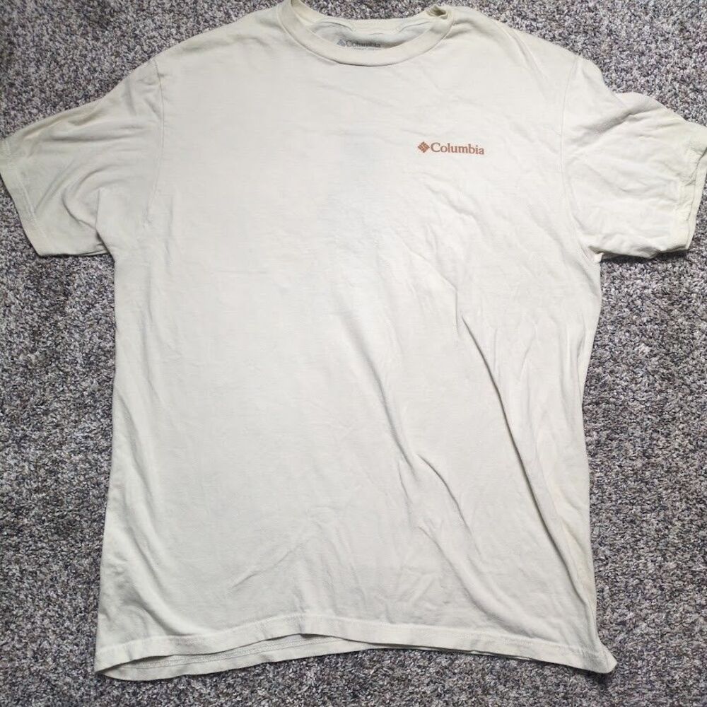 Columbia Sportswear Men's Large Tan Pine Graphic T-Shirt Outdoor Gear